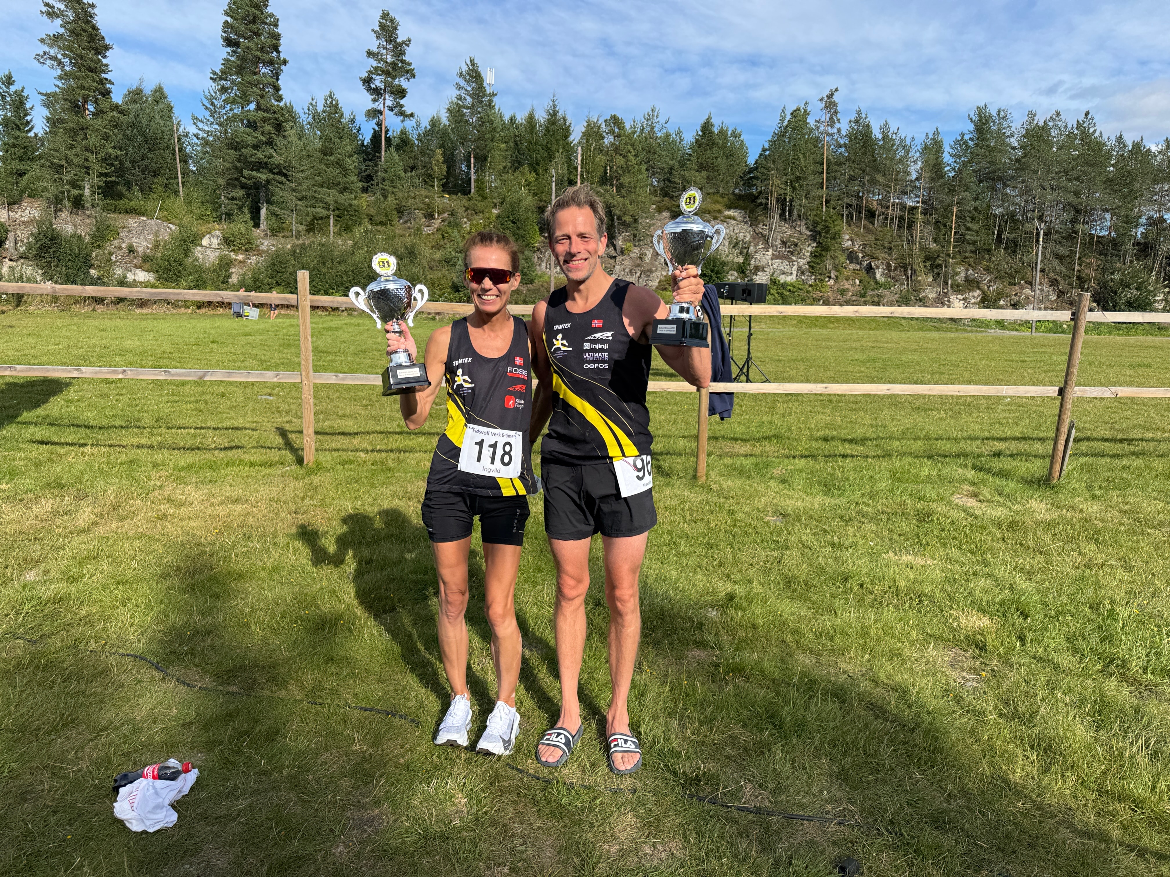 Ingvild Aurdal og Harald Bjerke vant Eidsvoll 6-timers. 23 av 110 deltakere fra klubben